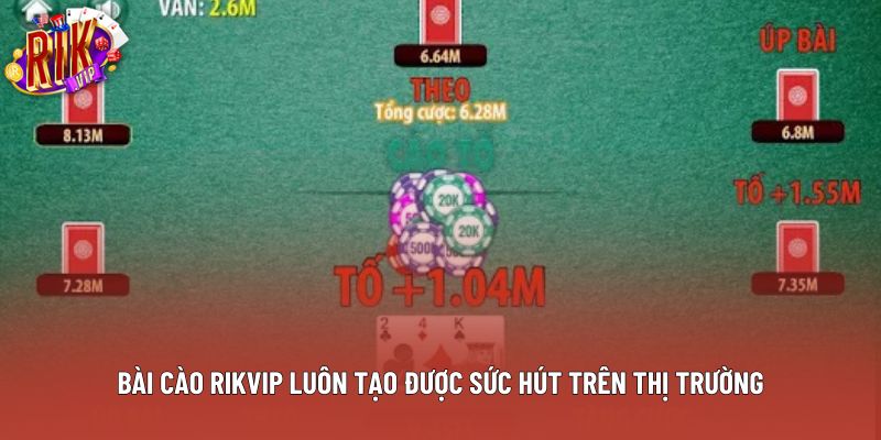 Bài cào Rikvip luôn tạo được sức hút trên thị trường