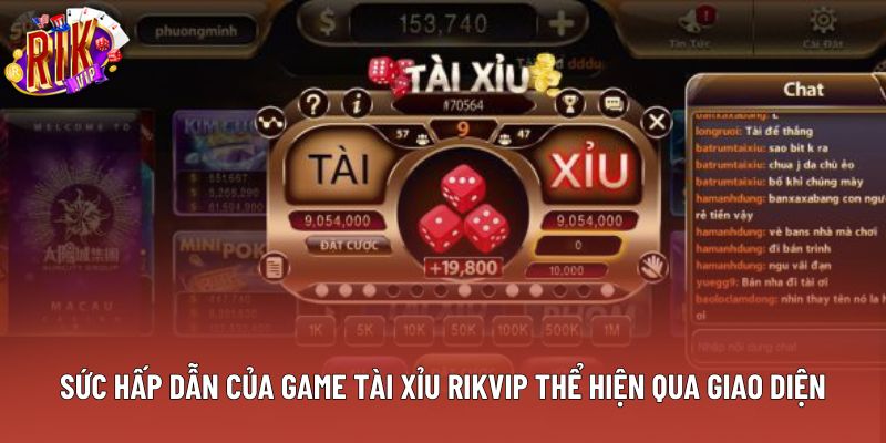 Sức hấp dẫn của game tài xỉu rikvip thể hiện qua giao diện Sức hấp dẫn của game tài xỉu rikvip thể hiện qua giao diện